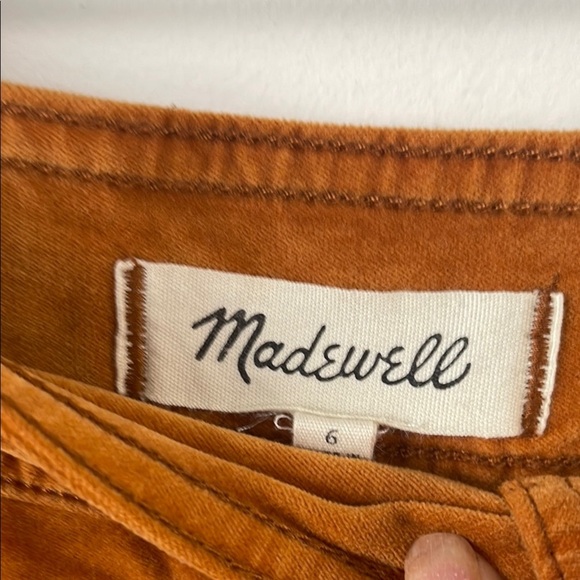 Madewell Orange Mini A-line Skirt Casual - Picture 3 of 8
